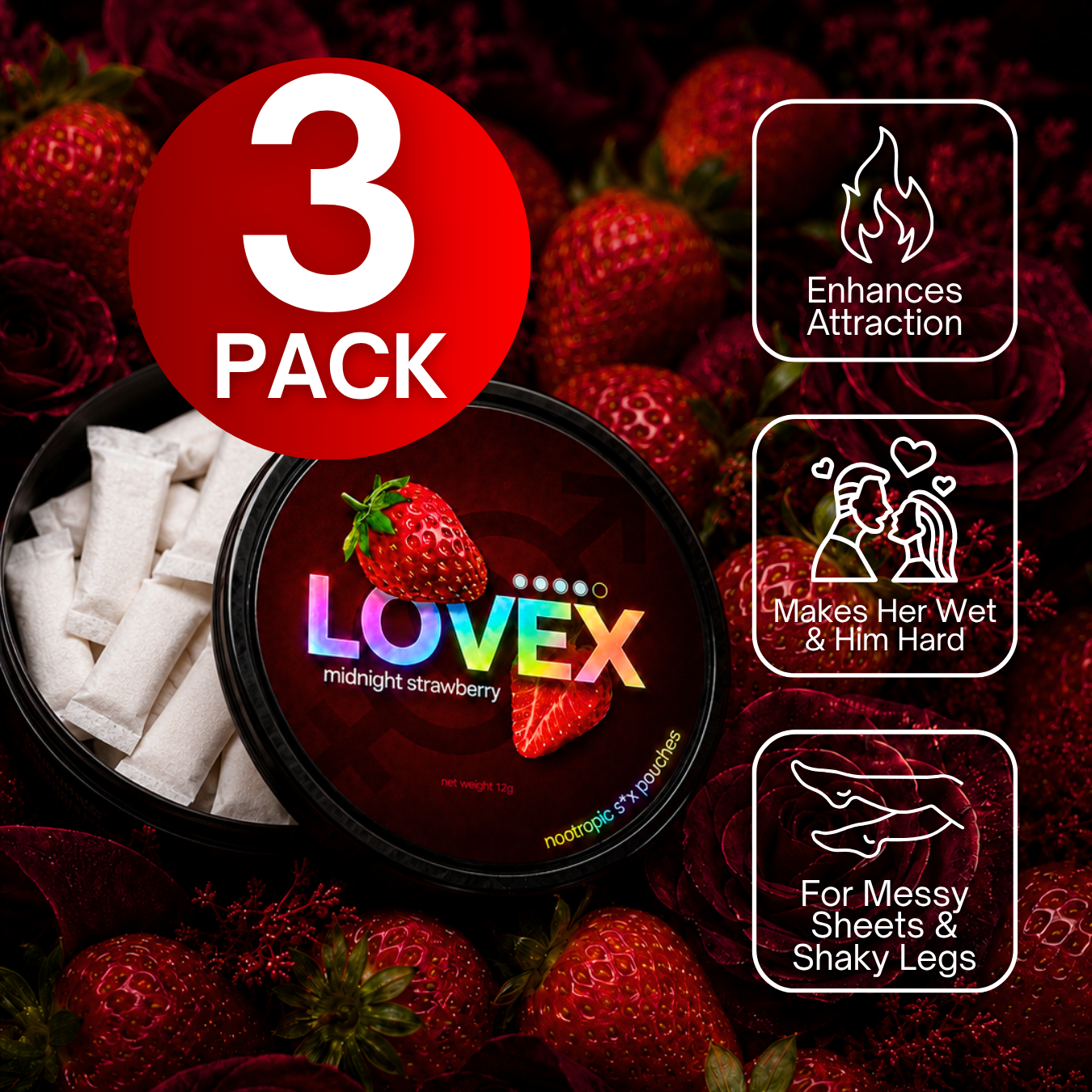 Lovex S*x Pouches 3-PACK